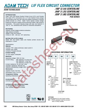 PCB-C-20-T-20 datasheet  